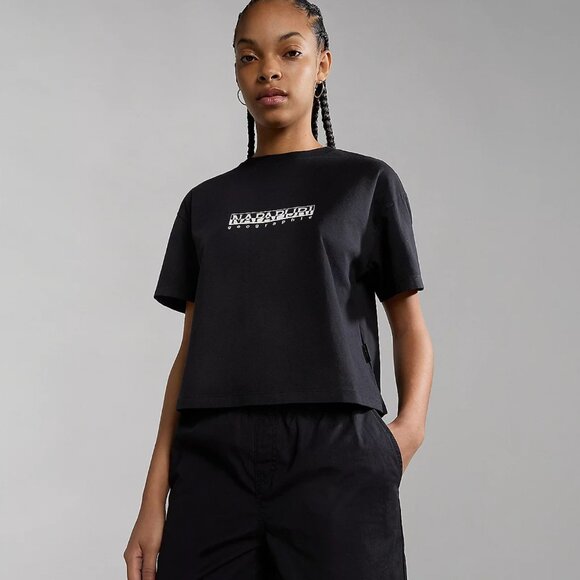 Napapijri Box Short Sleeve T-shirt Crop - Picture 3 of 7